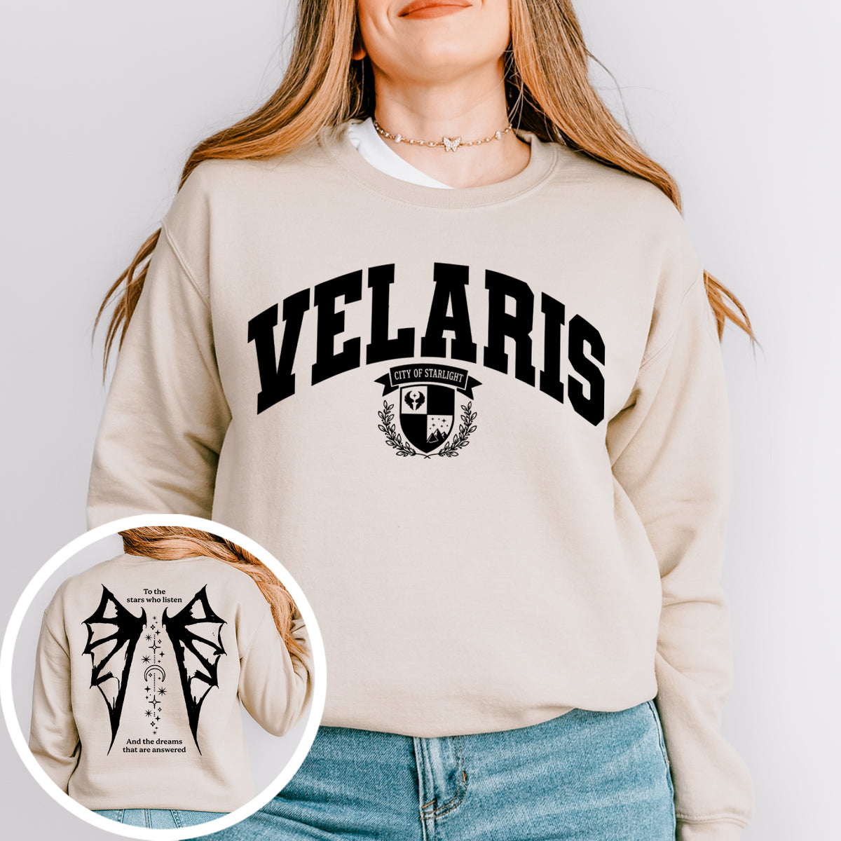 Sudadera Velaris, ciudad de luces estelares