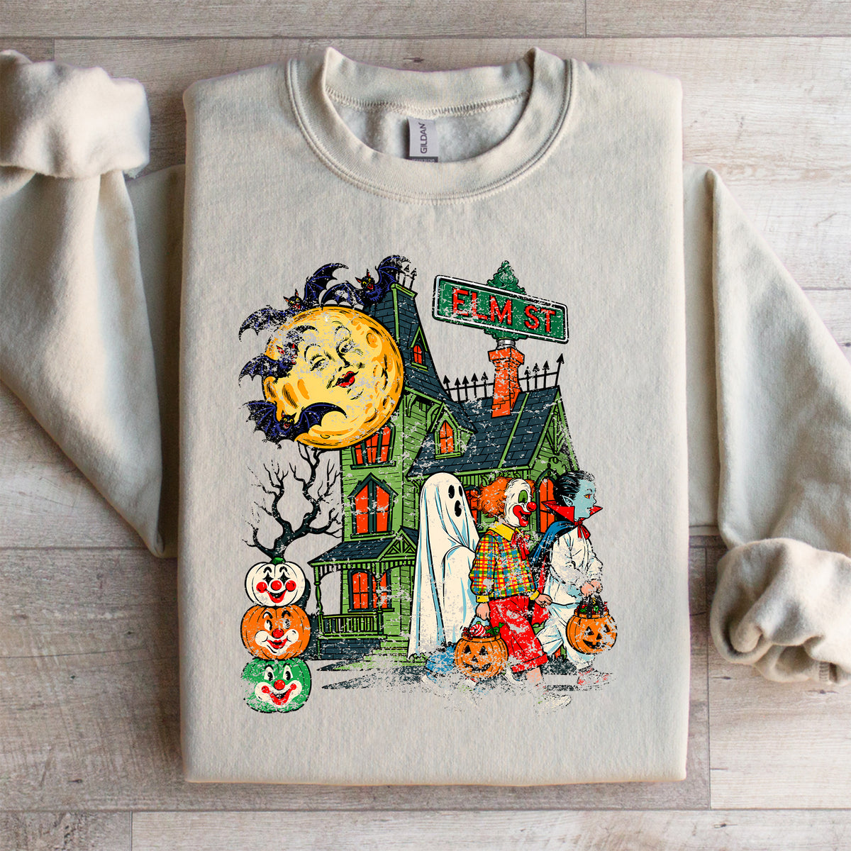 Sudadera retro de Halloween para pedir dulces