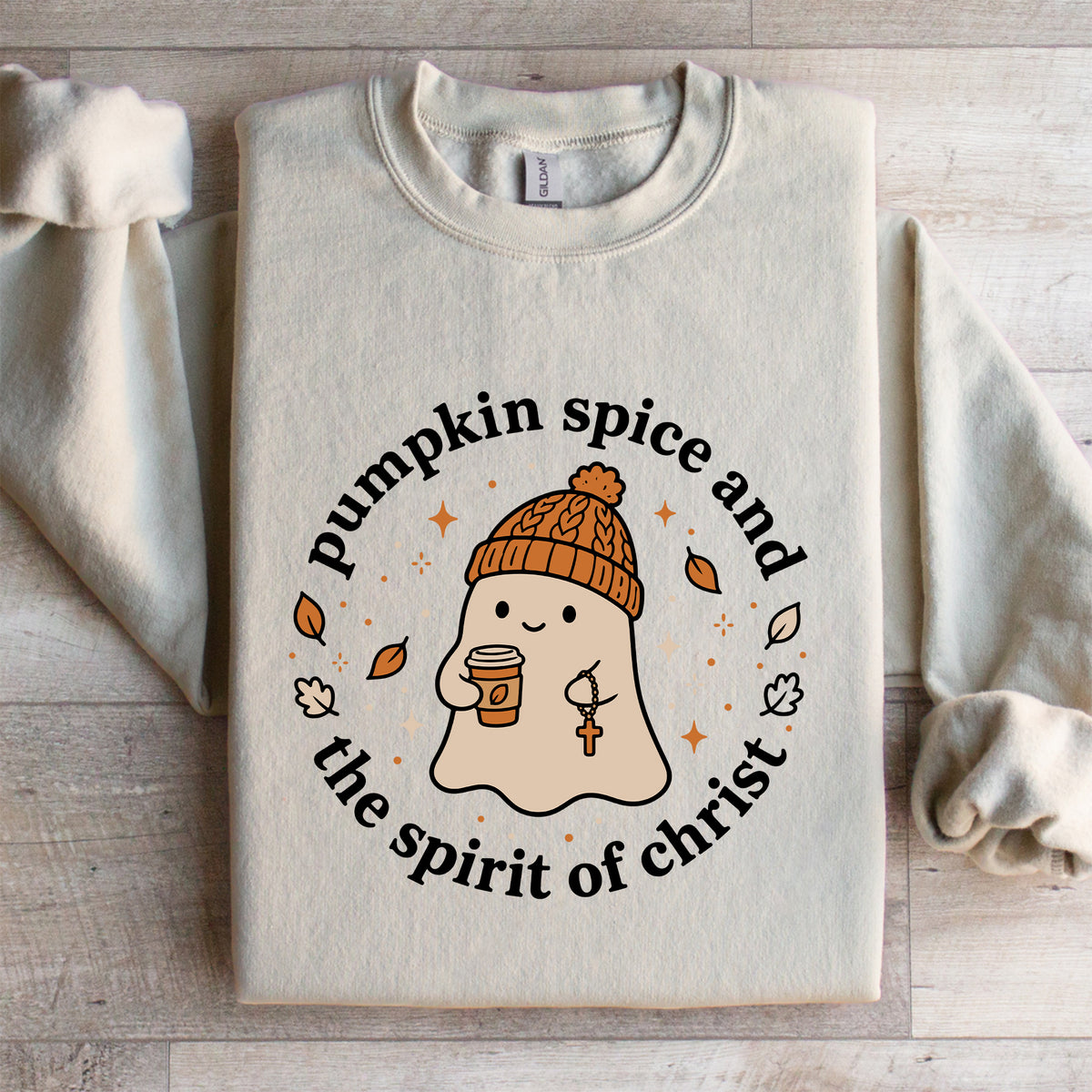 Pumpkin Spice And The Spirit Of Christ Sweatshirt