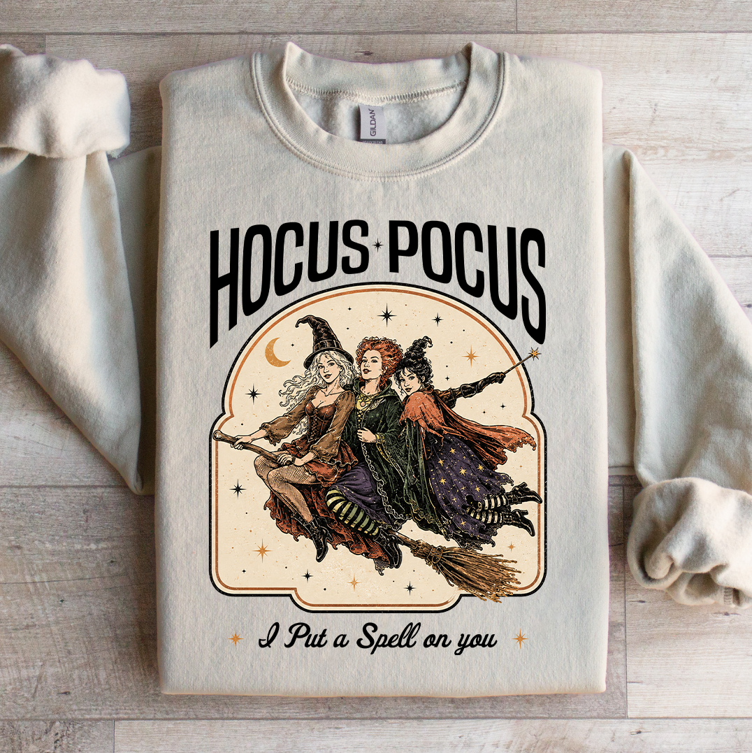 Halloween Witchy Fleece Pullover – "Hocus Pocus" Sweatshirt