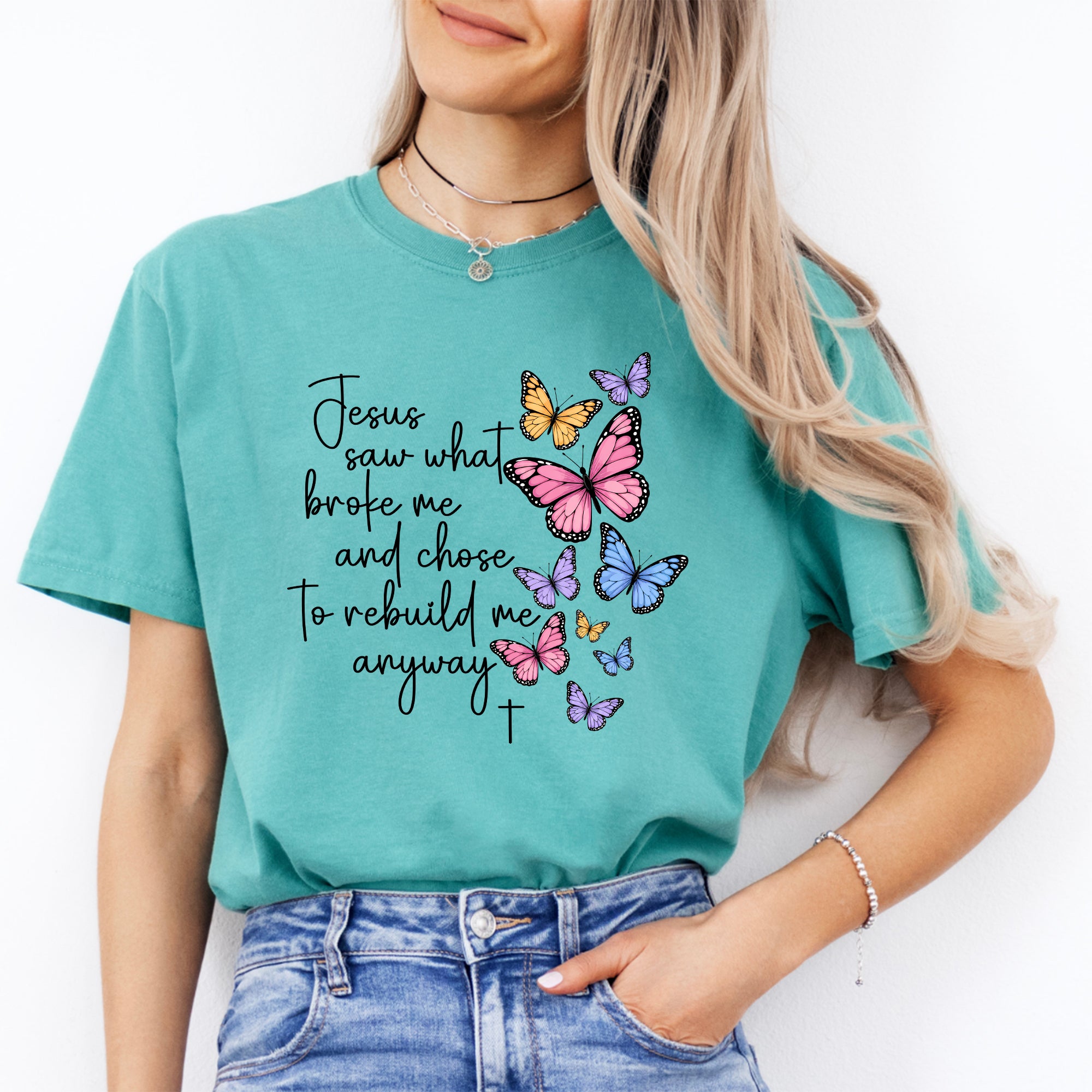 T-Shirt „Gott sah, was mich zerbrochen hat“