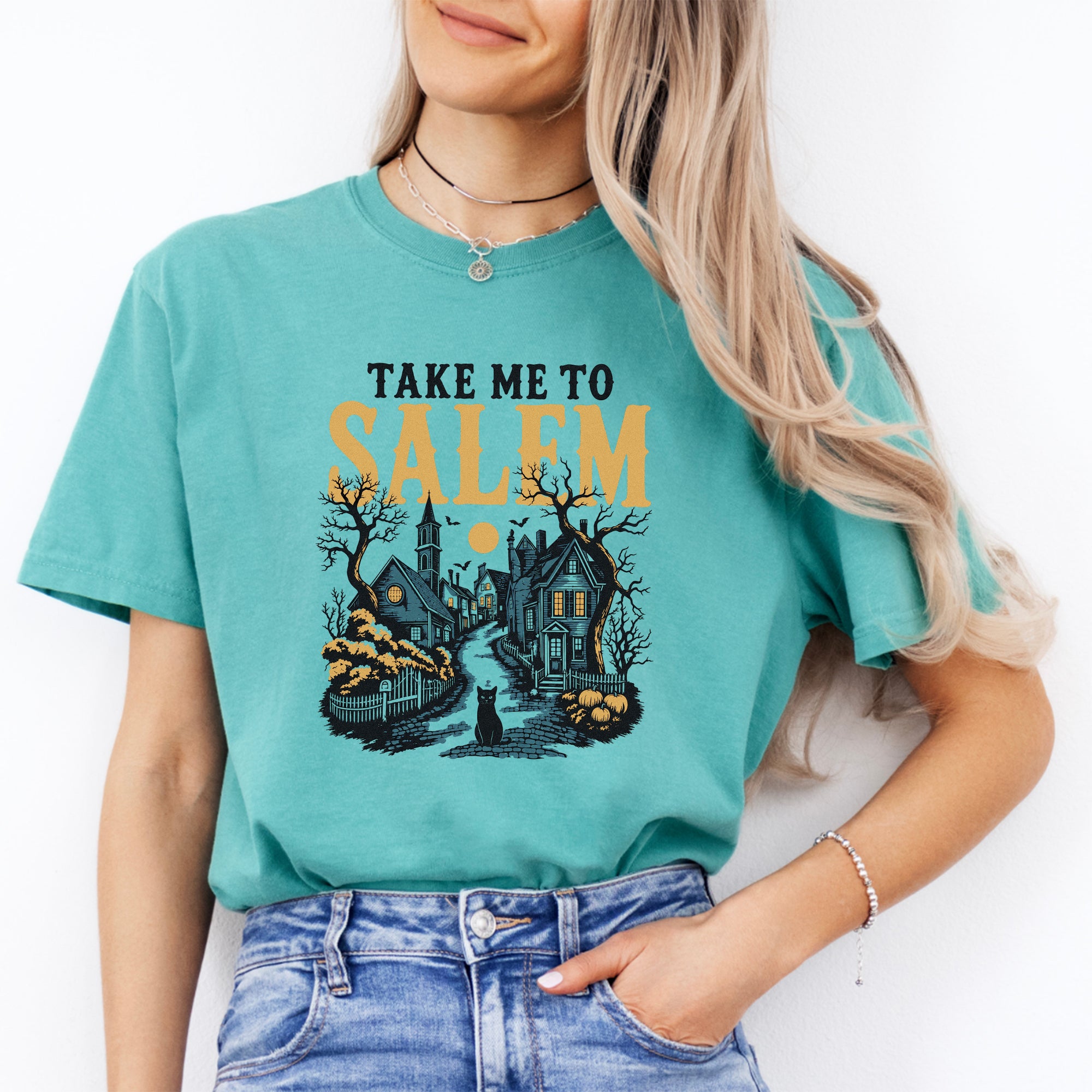 Digitales Retro-Halloween-T-Shirt