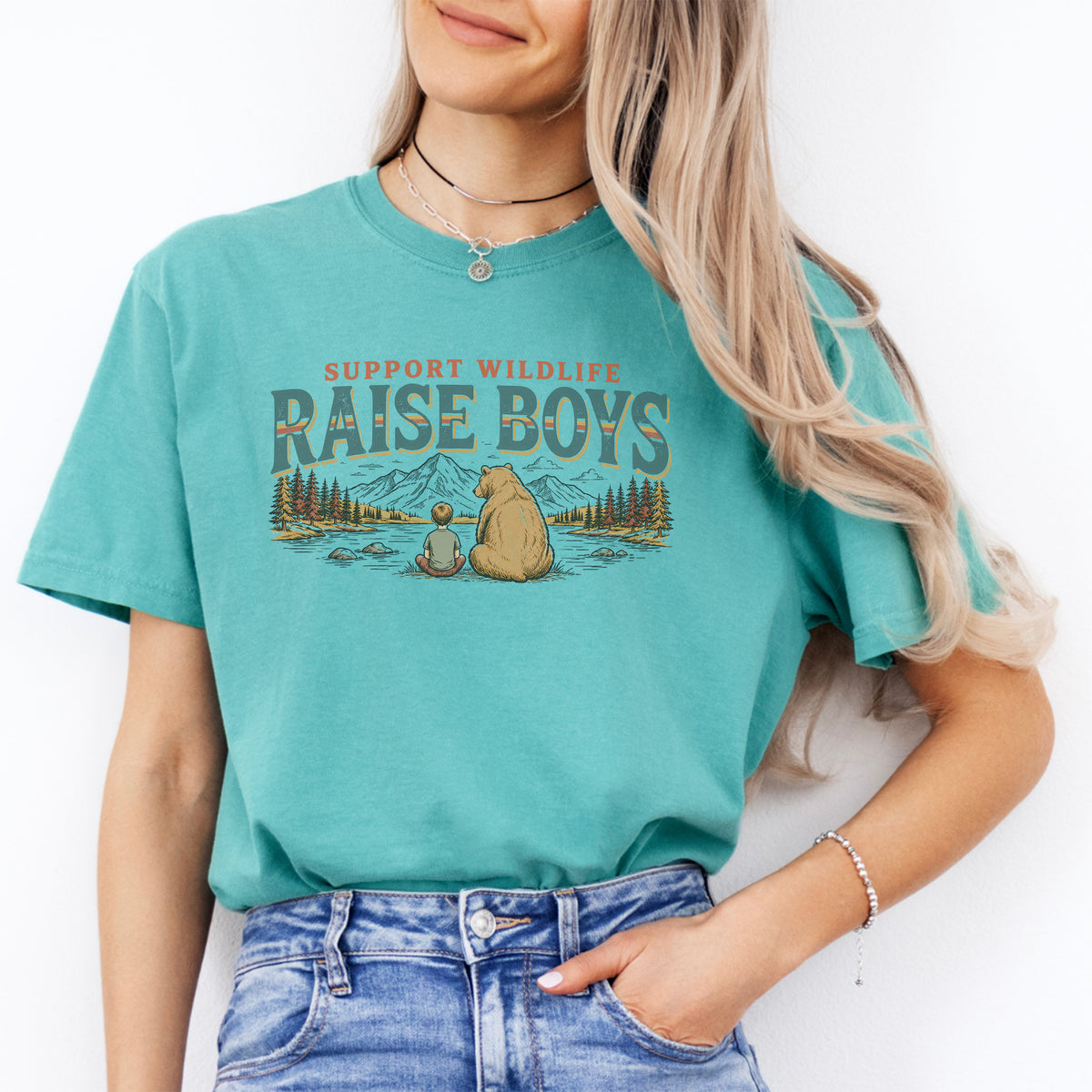 T-shirt pour garçons « Soutenez la faune sauvage »