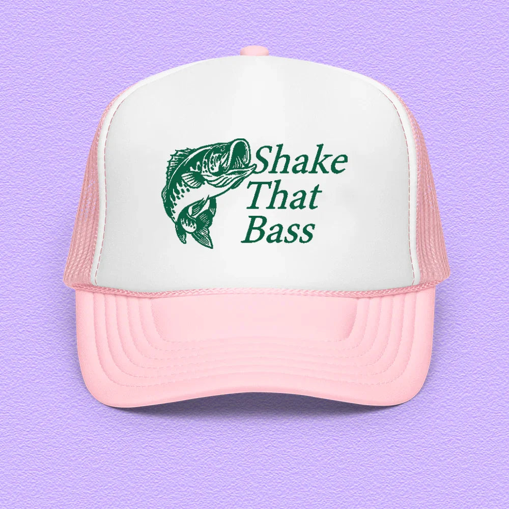 Shake That Bass Trucker Hat Light Pink / White / Light Pink Peachy Sunday T-Shirt
