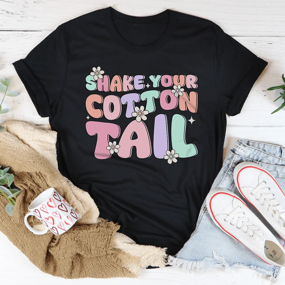 Shake Your Cotton Tail Tee Black Heather / S Peachy Sunday T-Shirt