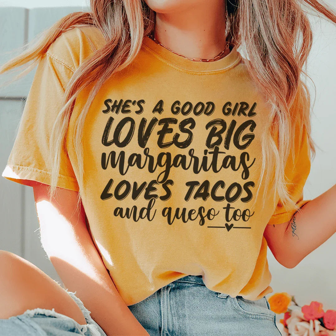 She's A Good Girl Tee Mustard / S Peachy Sunday T-Shirt