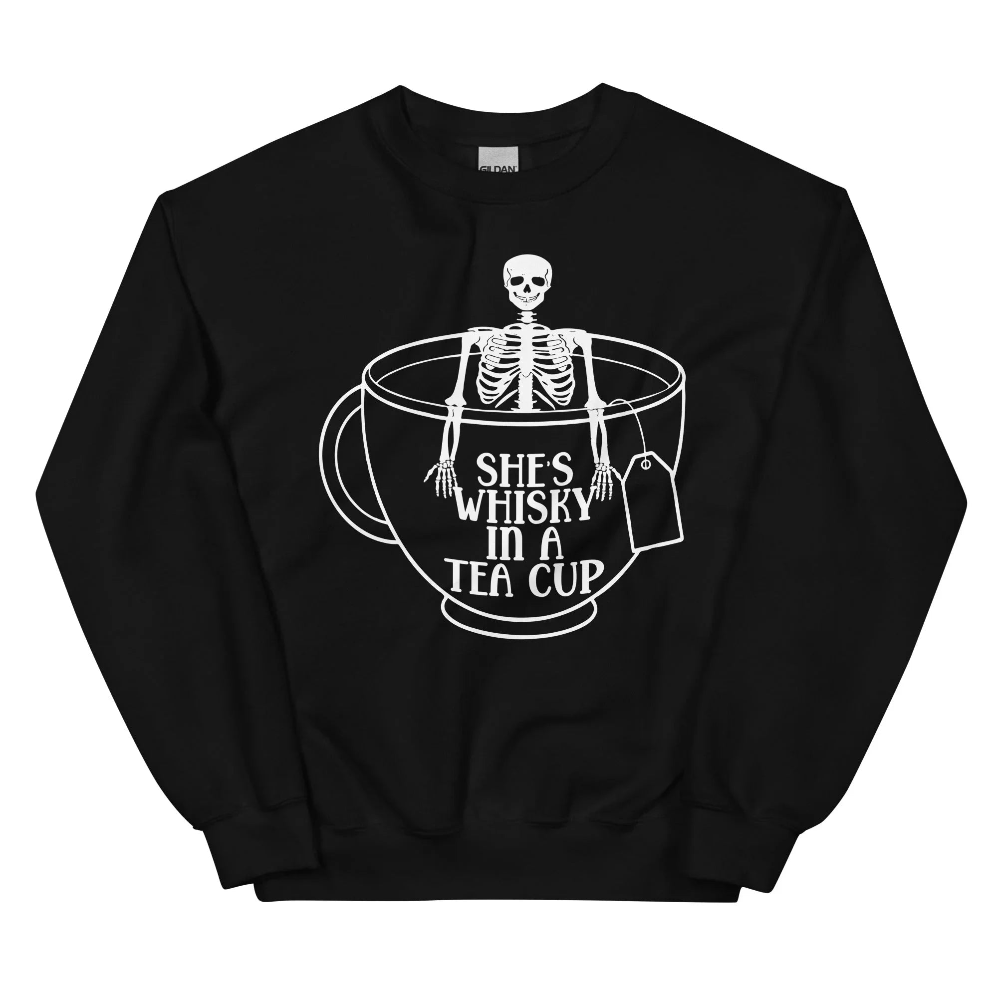 She's Whisky In A Tea Cup Sweatshirt Black / S Peachy Sunday T-Shirt