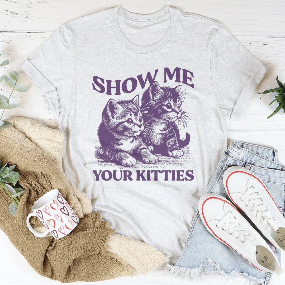 Show me your Kitties Tee Ash / S Peachy Sunday T-Shirt