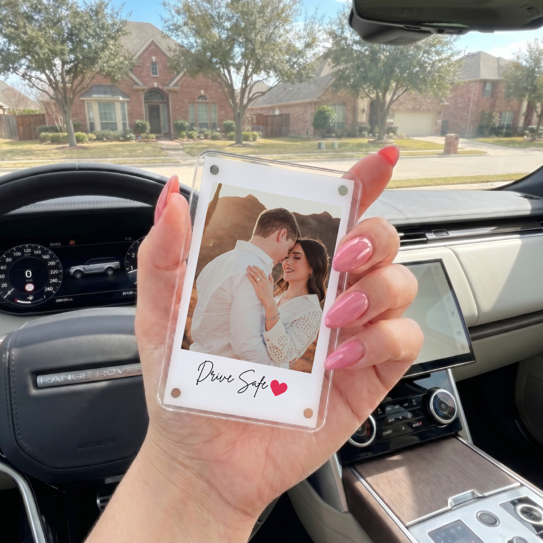 Personalized Drive Safe Car Visor Clip