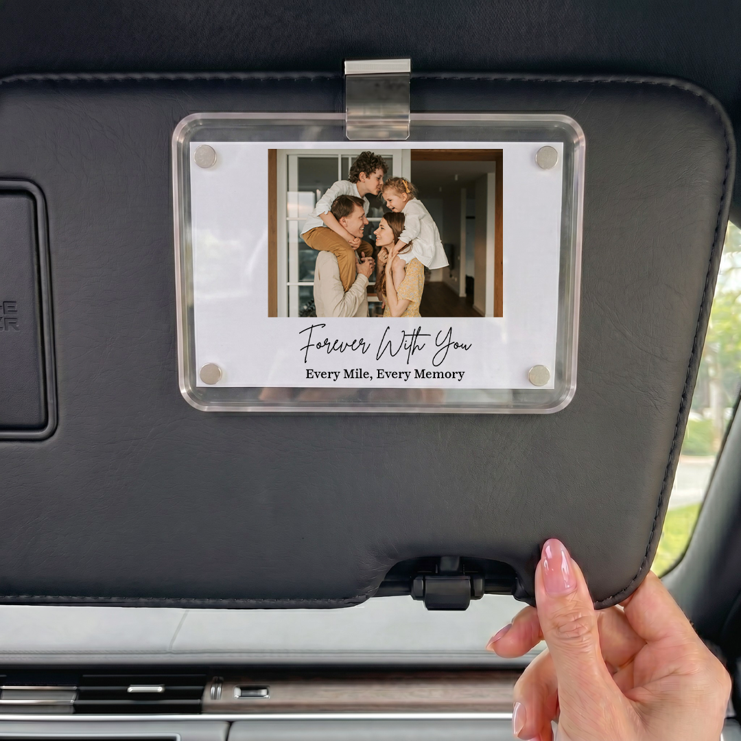 Personalized Drive Safe Car Visor Clip