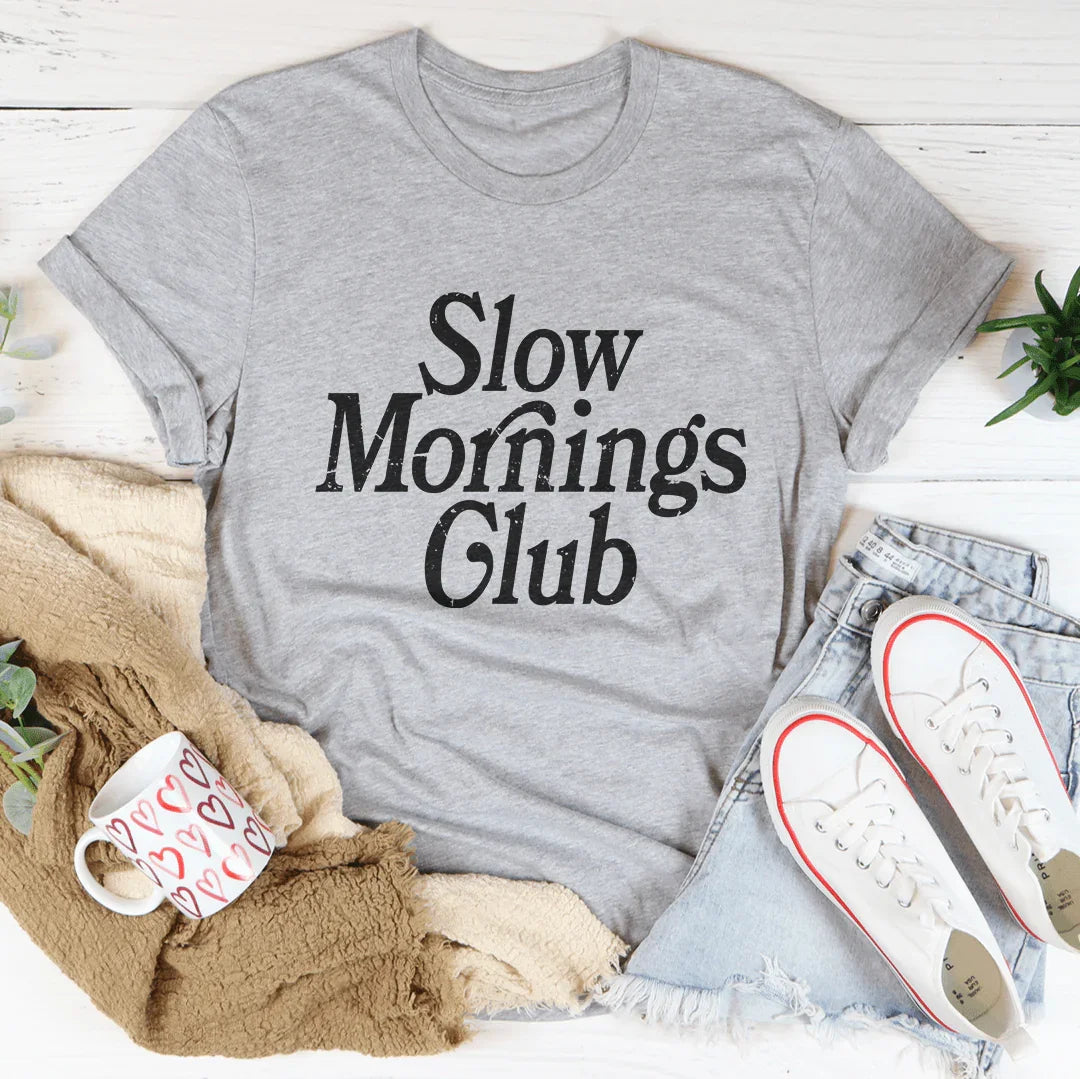Slow Morning Club Tee Athletic Heather / S Peachy Sunday T-Shirt