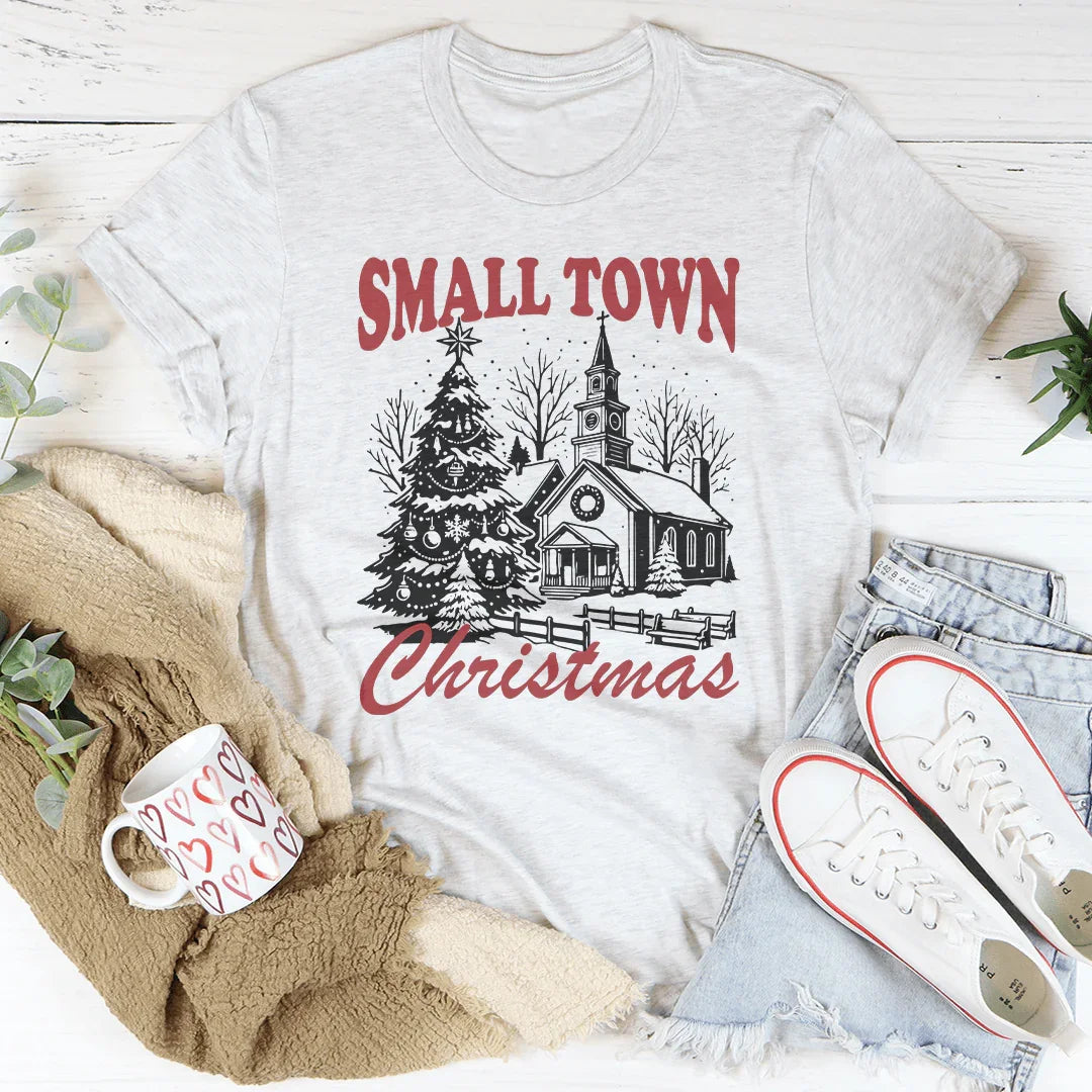 Small Town Christmas Tee Ash / S Peachy Sunday T-Shirt
