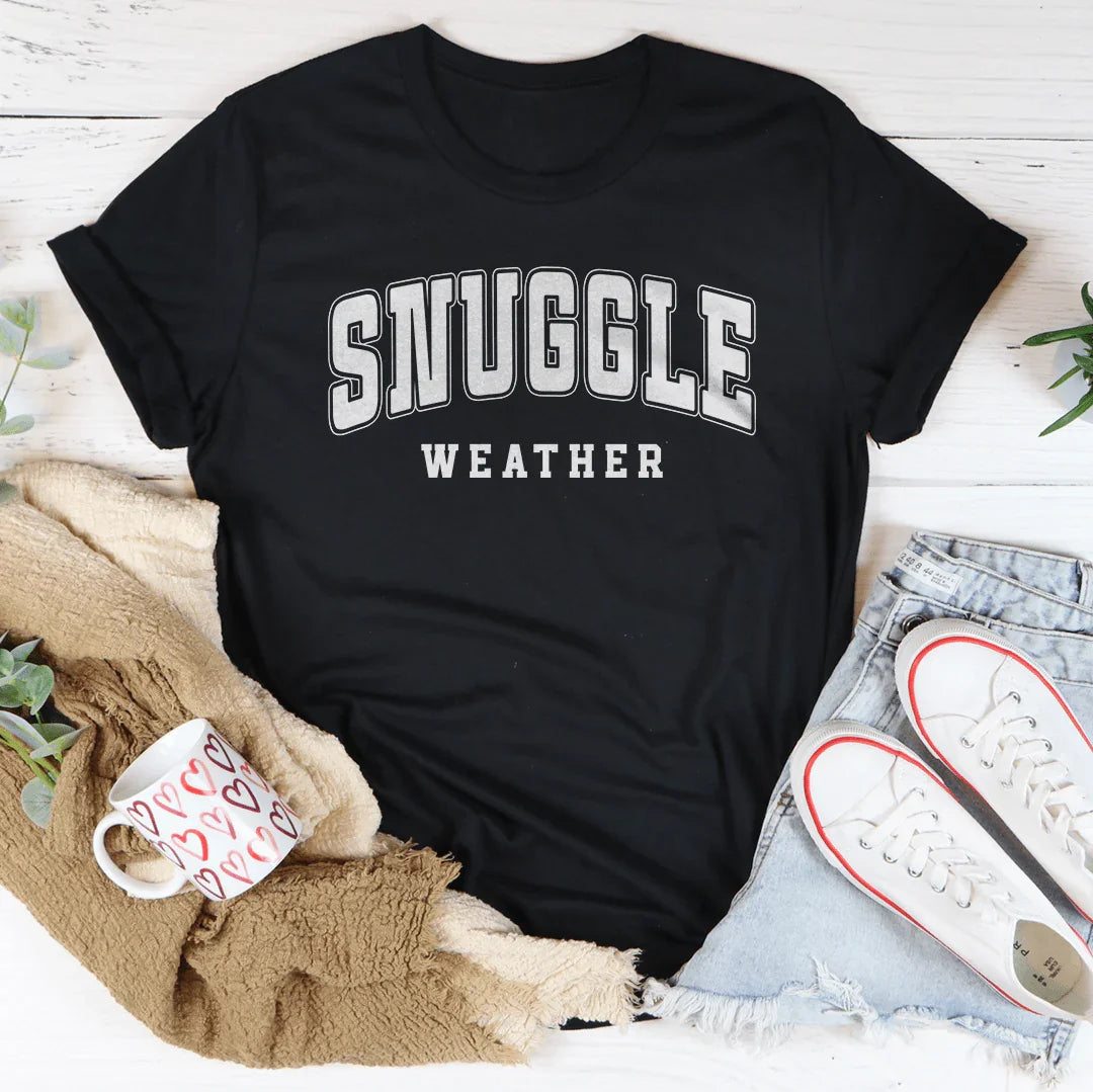 Snuggle Weather Tee Black Heather / S Peachy Sunday T-Shirt