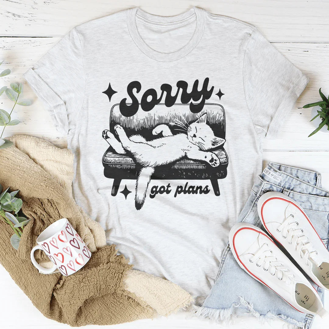 Sorry got plans Tee Ash / S Peachy Sunday T-Shirt