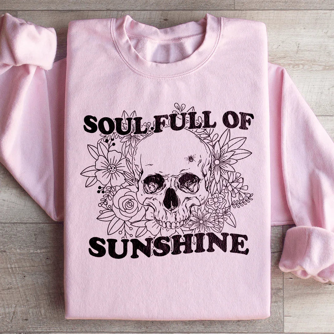 Soul Full Of Sunshine Sweatshirt Light Pink / S Peachy Sunday T-Shirt