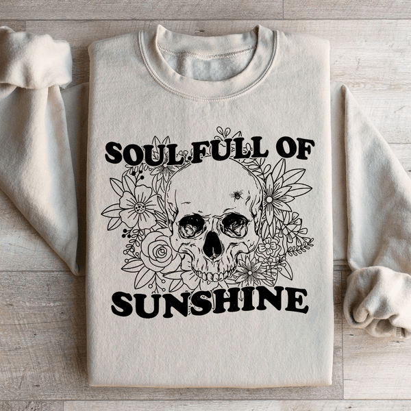 Soul Full Of Sunshine Sweatshirt Sand / S Peachy Sunday T-Shirt