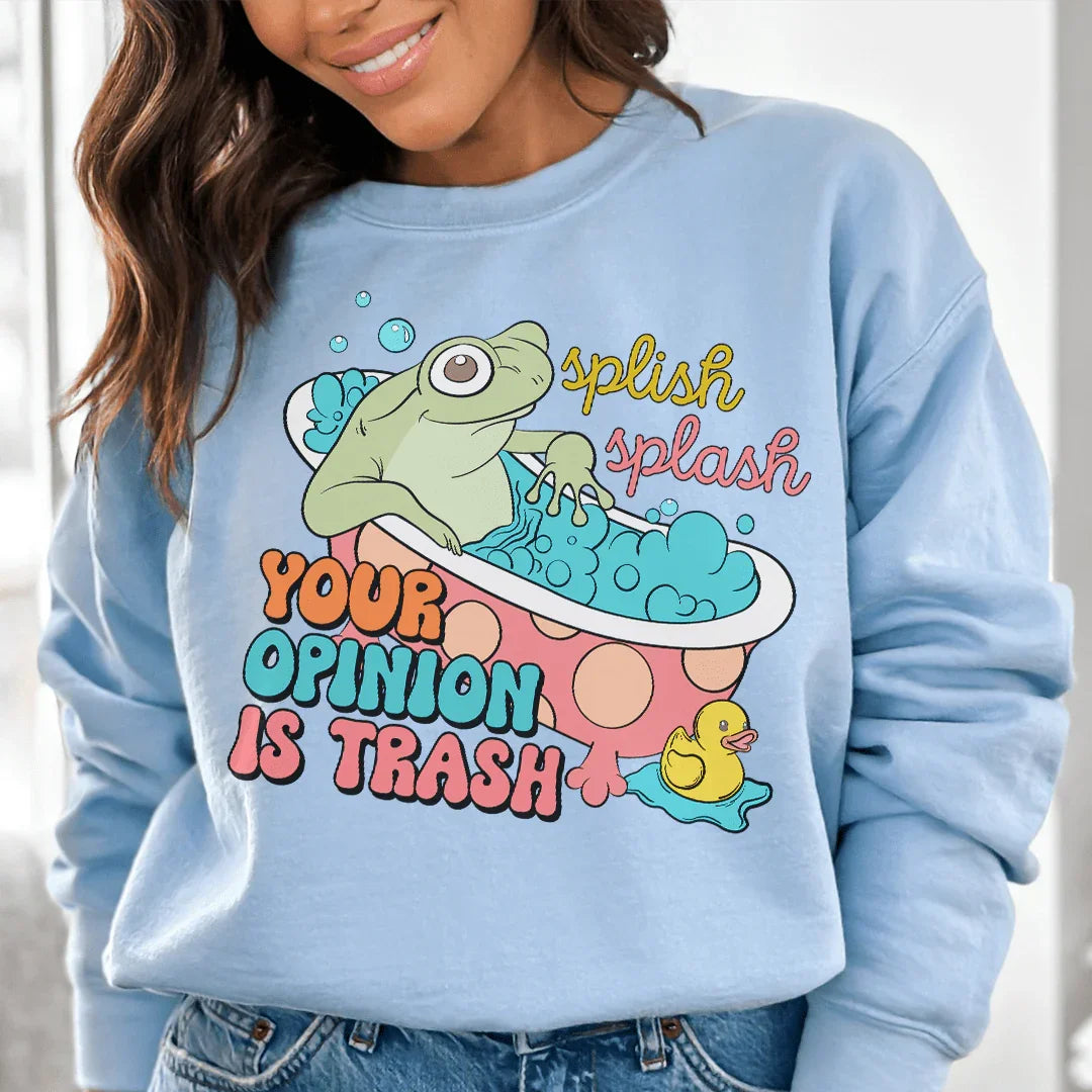 Splish Splash Sweatshirt Light Blue / S Peachy Sunday T-Shirt