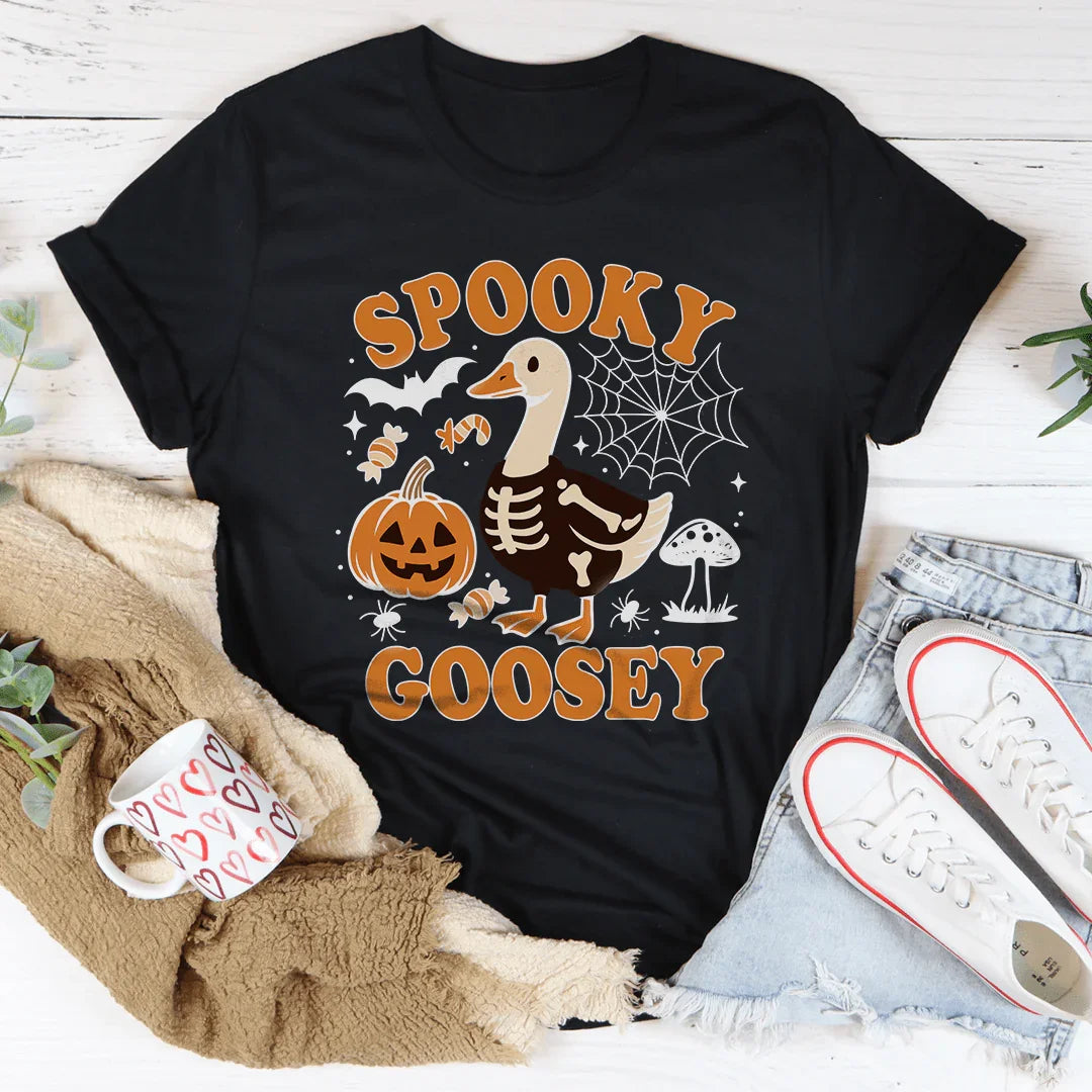 Spooky Goosey Tee Black Heather / S Peachy Sunday T-Shirt