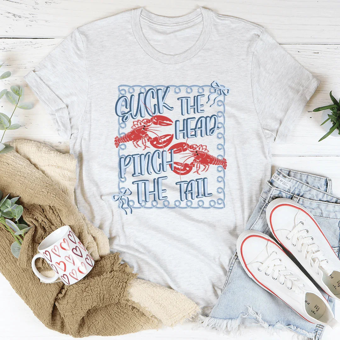 Suck The Head Pinch The Tail Tee Ash / S Peachy Sunday T-Shirt
