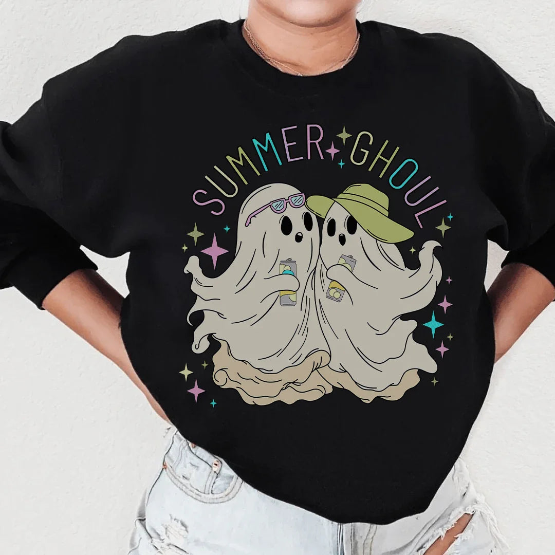 Summer Ghoul Sweatshirt Black / S Peachy Sunday T-Shirt