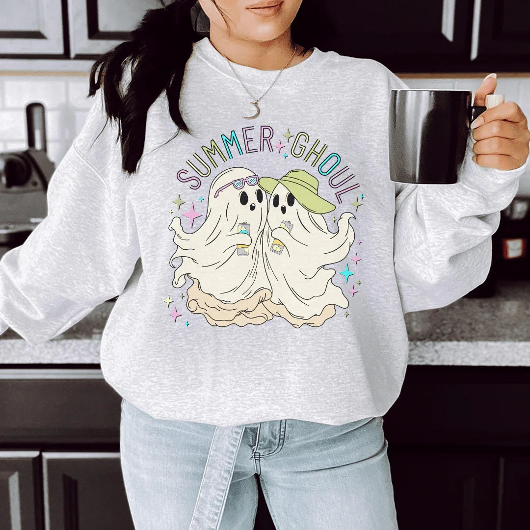 Summer Ghoul Sweatshirt Sport Grey / S Peachy Sunday T-Shirt