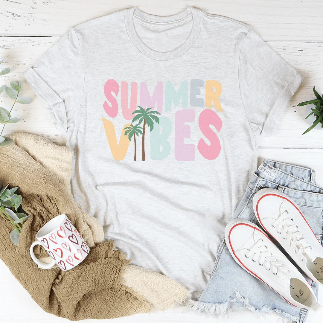 Summer Vibes Tee Ash / S Peachy Sunday T-Shirt