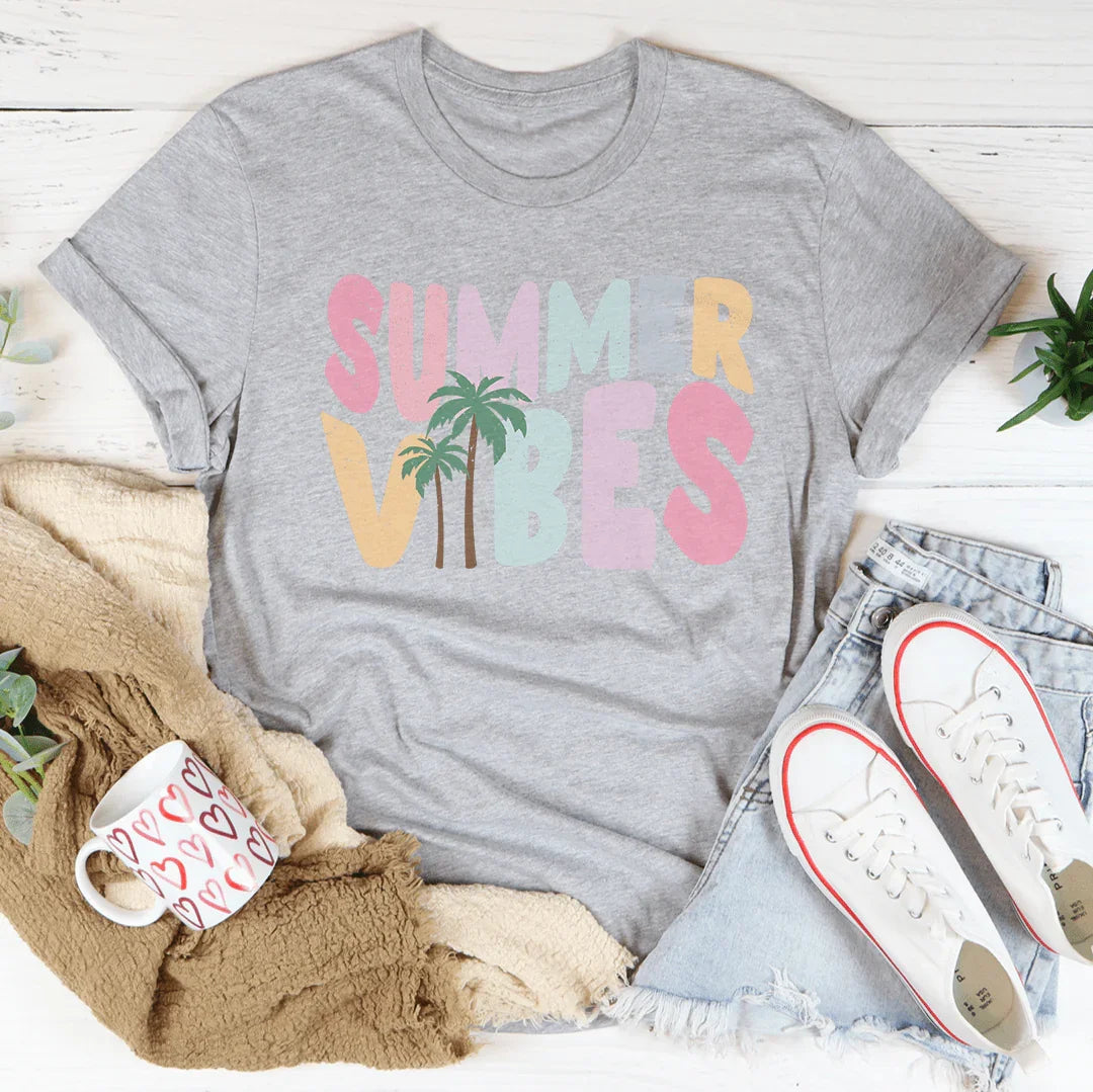 Summer Vibes Tee Athletic Heather / S Peachy Sunday T-Shirt