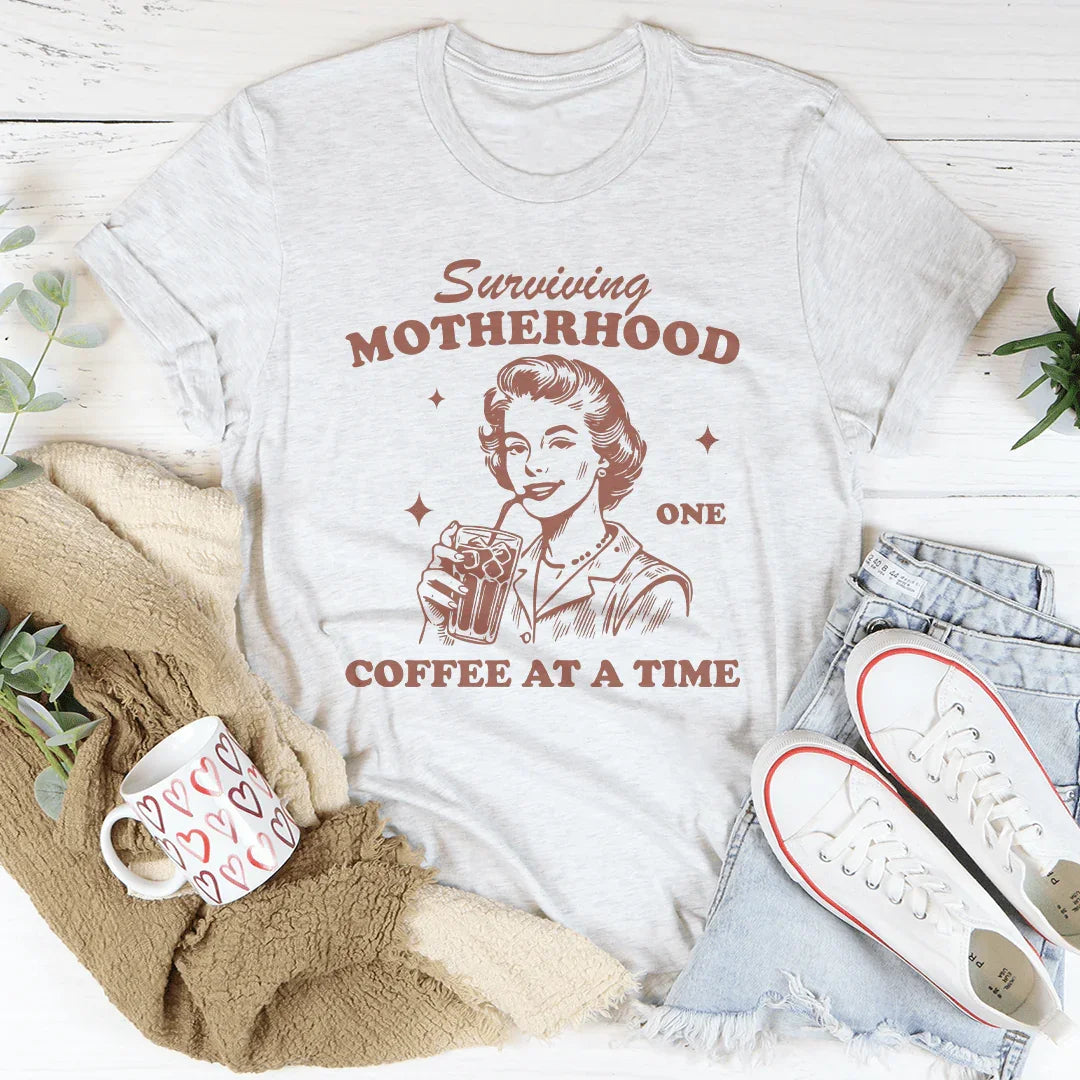 Surviving Motherhood Tee White / S Peachy Sunday T-Shirt