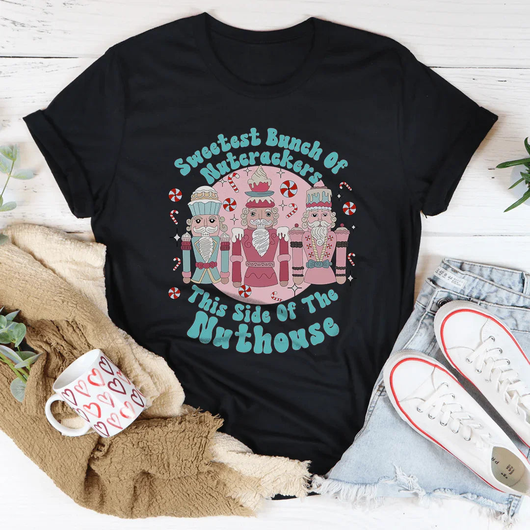 Sweetest Bunch Of Nutcrackers This Side Of The Nuthouse Tee Black Heather / S Peachy Sunday T-Shirt
