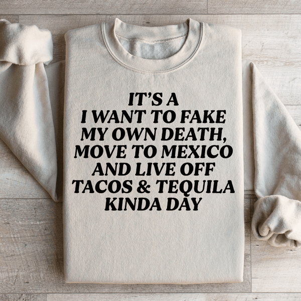 Tacos & Tequila Kinda Day Sweatshirt Sand / S Peachy Sunday T-Shirt