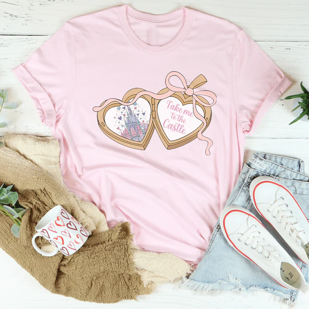 Take Me To The Castle Tee Pink / S Peachy Sunday T-Shirt