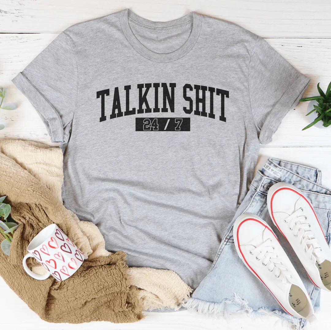 Talkin Shit Tee Athletic Heather / S Peachy Sunday T-Shirt