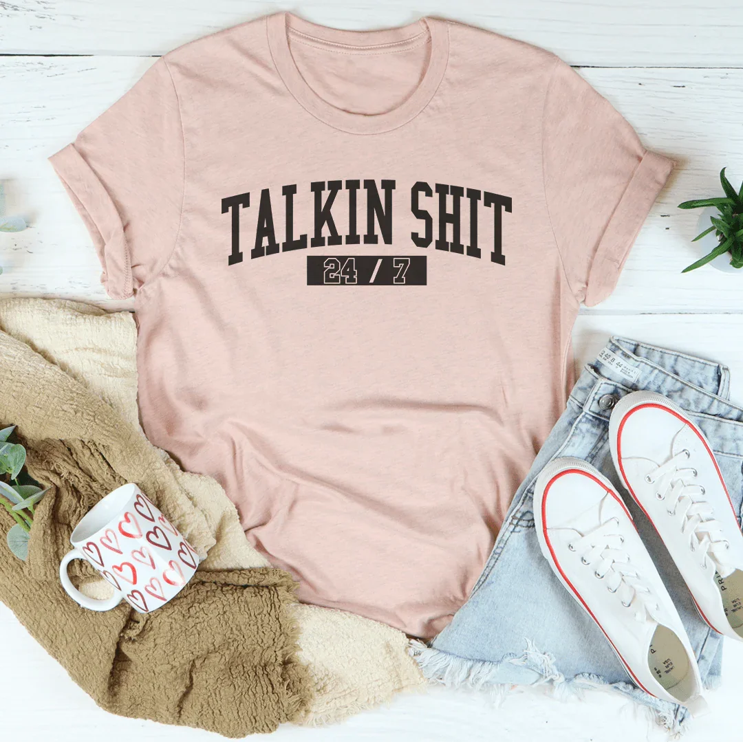 Talkin Shit Tee Heather Prism Peach / S Peachy Sunday T-Shirt