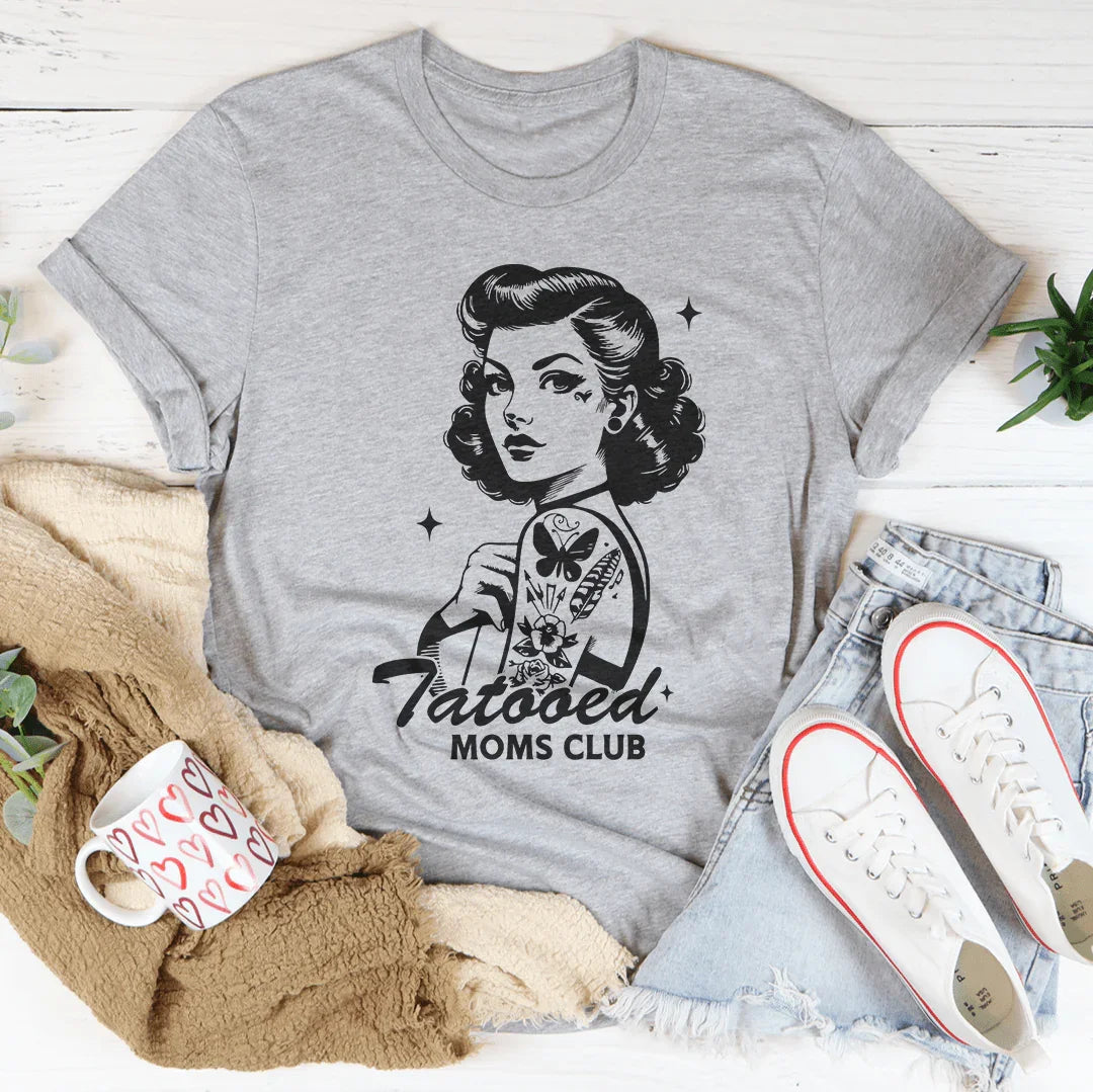 Tattooed Moms Club Tee Athletic Heather / S Peachy Sunday T-Shirt