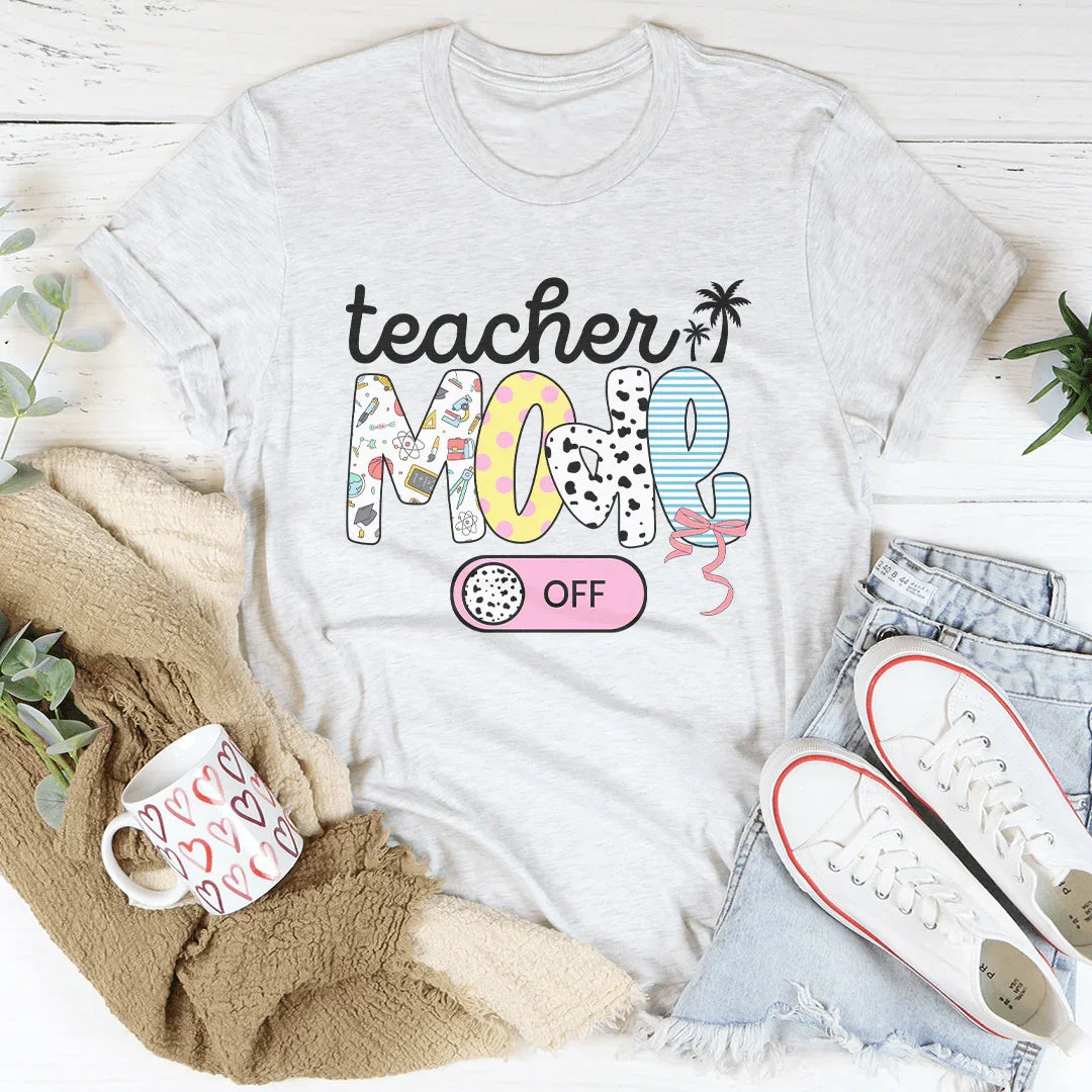 Teacher Mode Off Tee Ash / S Peachy Sunday T-Shirt