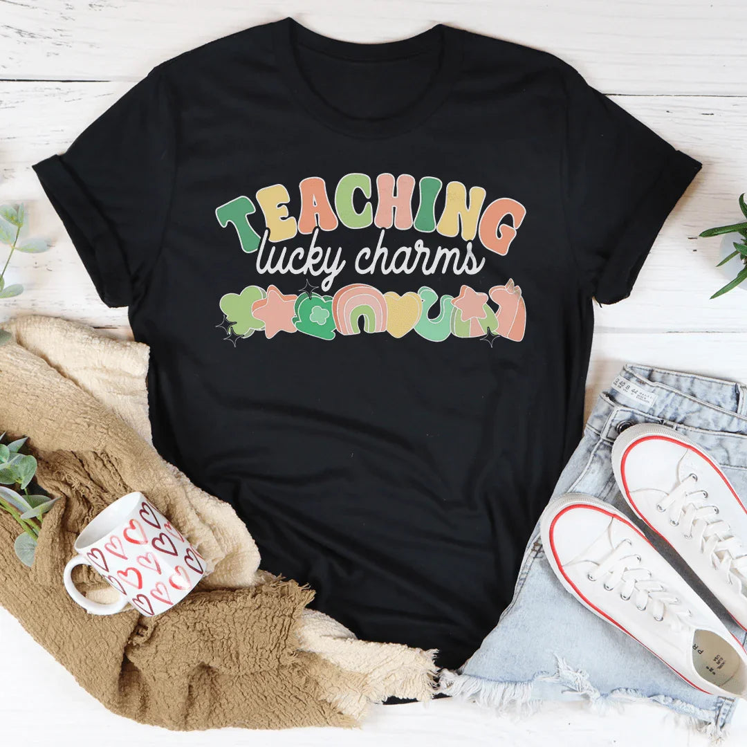 Teaching Lucky Charms Tee Black Heather / S Peachy Sunday T-Shirt