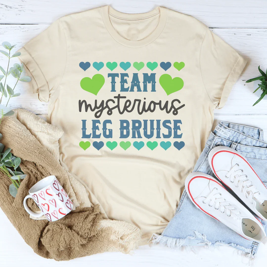 Team Mysterious Leg Bruise Tee Soft Cream / S Peachy Sunday T-Shirt