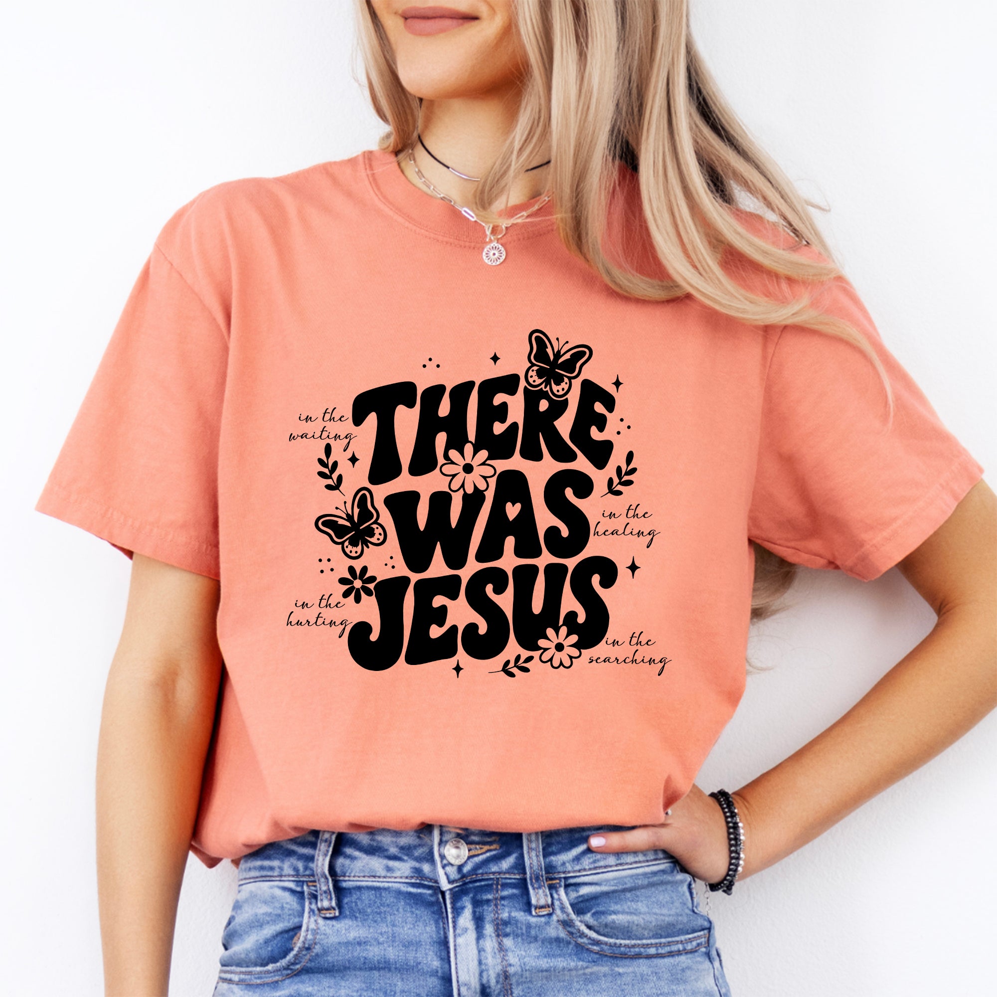 Retro-T-Shirt „There Was Jesus“