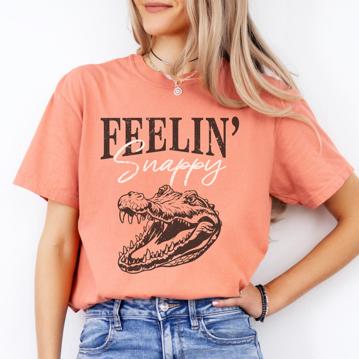 Camiseta de caimán «Me siento de maravilla»