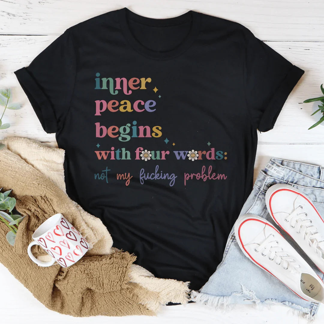 The Path Of Inner Peace Tee Black Heather / S Peachy Sunday T-Shirt