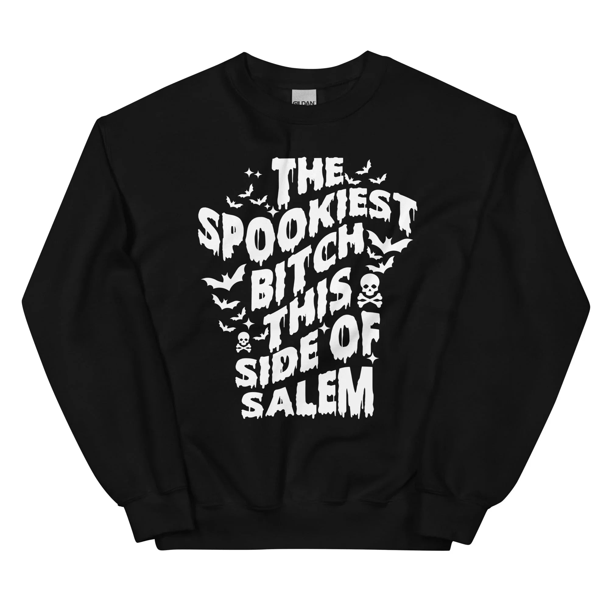 The Spookiest B* This Side Of Salem Sweatshirt Black / S Peachy Sunday T-Shirt