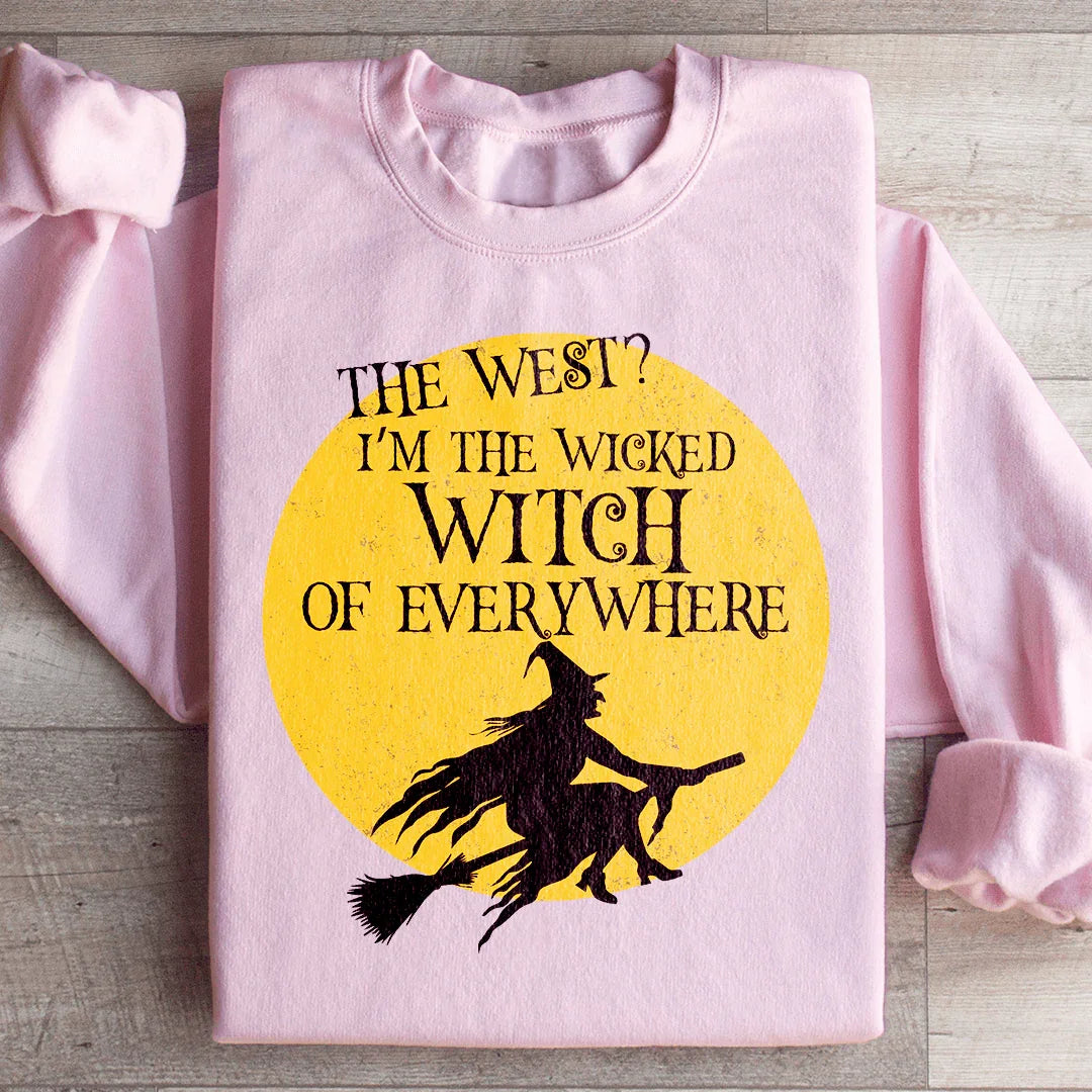 The Wicked Witch Of Everywhere Sweatshirt Light Pink / S Peachy Sunday T-Shirt