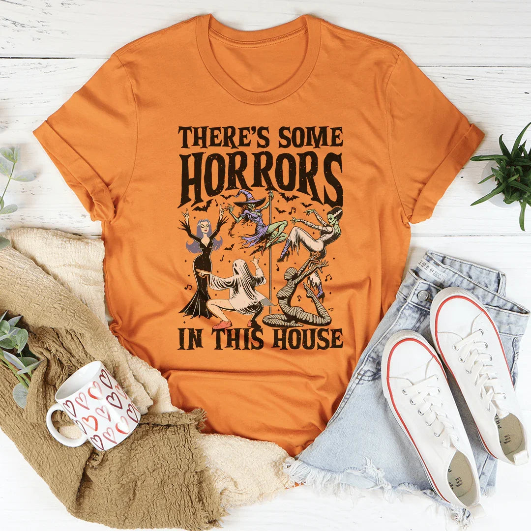 There's Some Horrors In This House Tee Heather Orange / S Peachy Sunday T-Shirt
