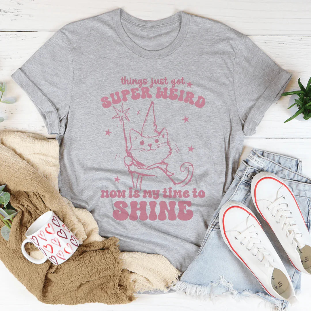 Things Just Got Super Weird Tee Athletic Heather / S Peachy Sunday T-Shirt