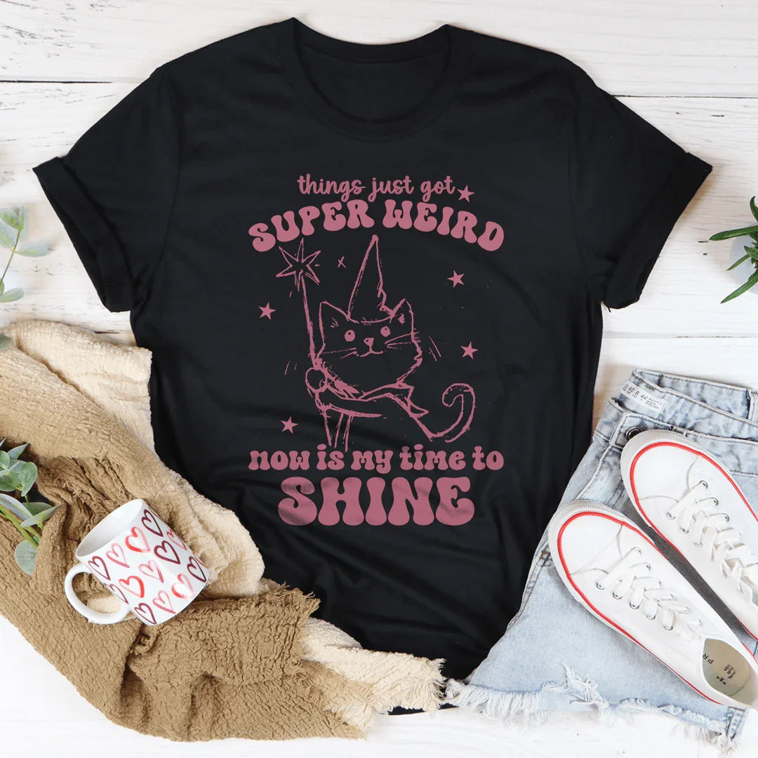 Things Just Got Super Weird Tee Black Heather / S Peachy Sunday T-Shirt