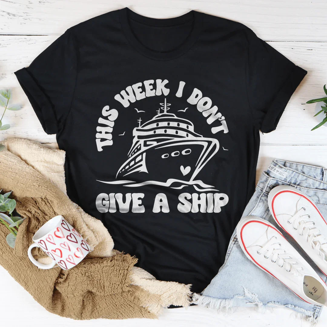 This Week I Don't Give A Ship Tee Black Heather / S Peachy Sunday T-Shirt