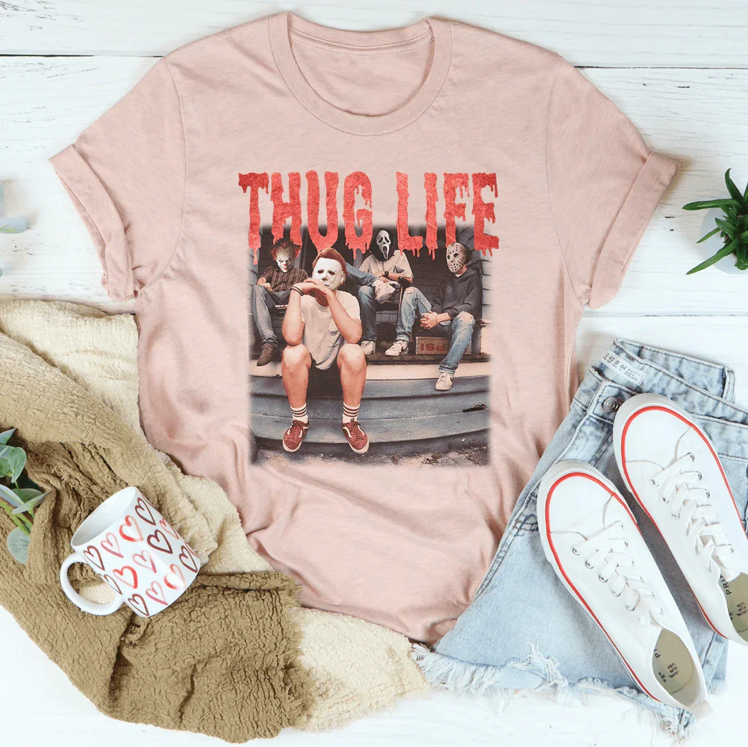 Thug Life Tee Heather Peach / S Printify T-Shirt T-Shirt