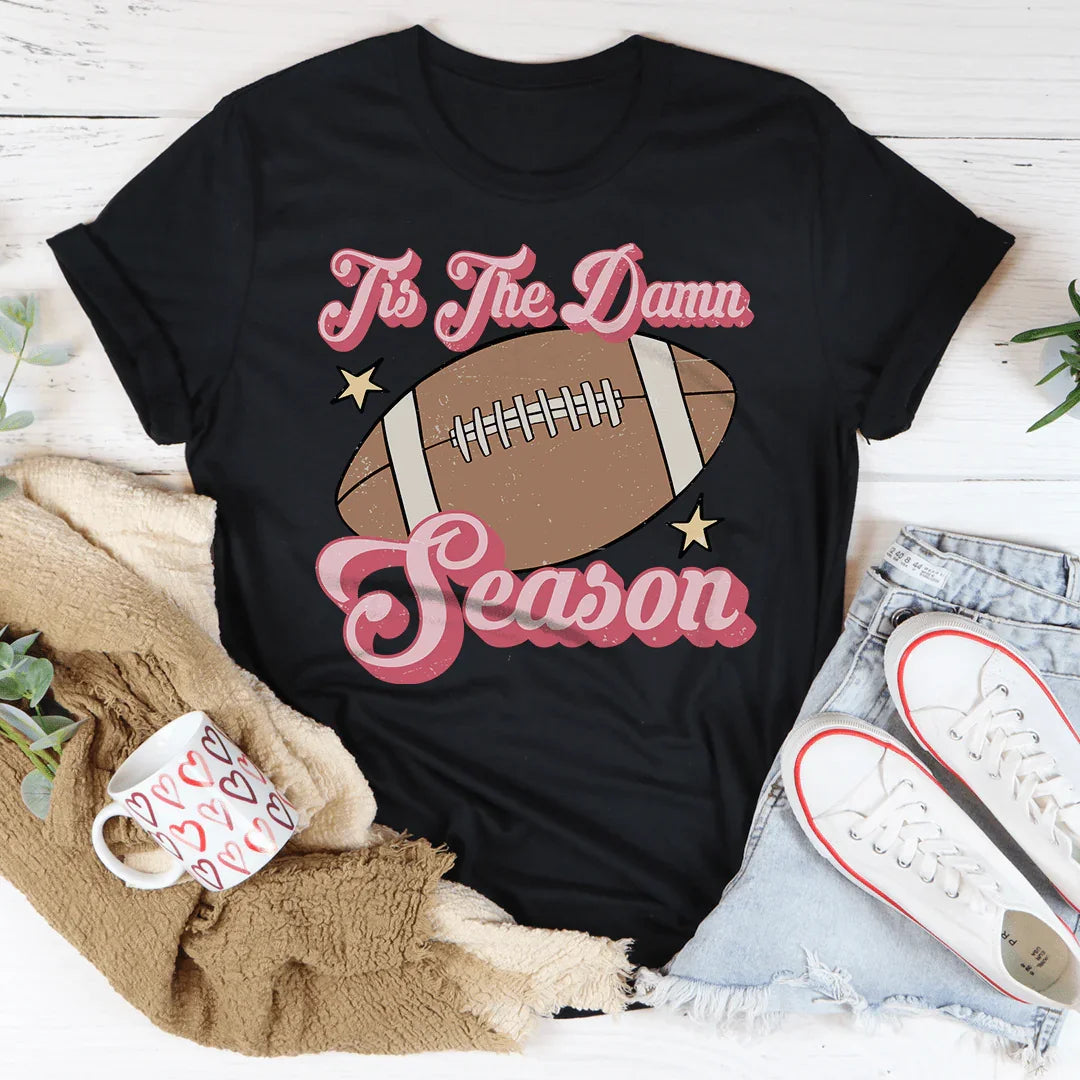 Tis The Damn Season Gameday Tee Black Heather / S Peachy Sunday T-Shirt
