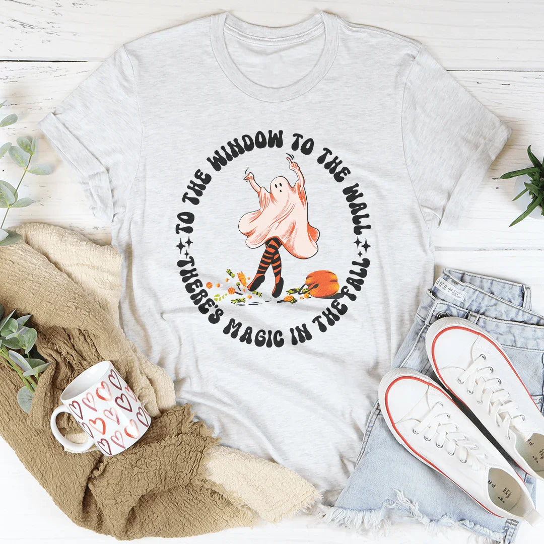 To The Window To The Wall There's Magic In The Fall Tee Ash / S Peachy Sunday T-Shirt