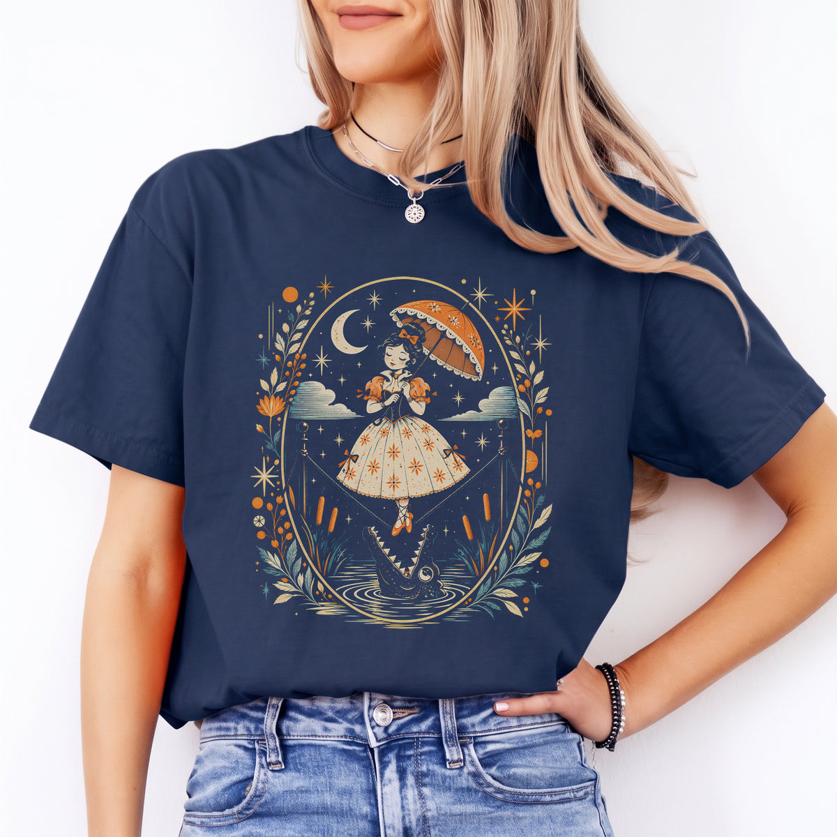 T-shirt graphique vintage « funambule »
